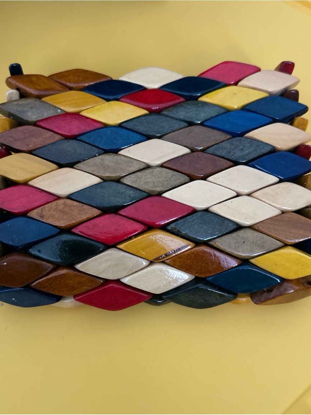 Wood/Mosaic Small Wallet/Clutch